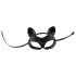 Bad Kitty - Zwarte kunstleren kattenmasker met strass (S-L)