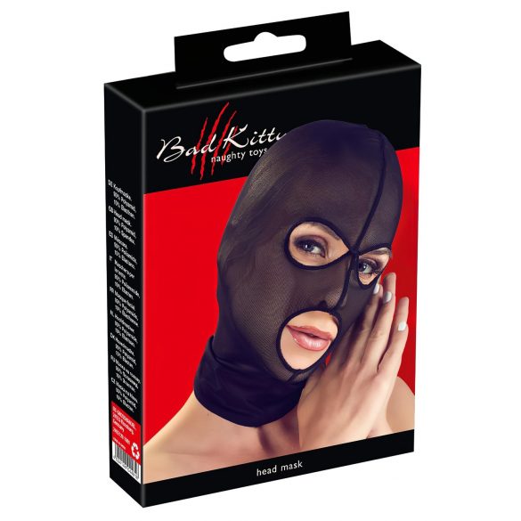 Bad Kitty - zwart masker met netontwerp