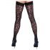 Cottelli Legwear - Zwarte panterprint kousen