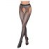 Cottelli Legwear - glinsterende open netpanty - zwart (S-L)