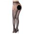 Cottelli Legwear - glinsterende open netpanty - zwart (S-L)