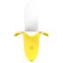 Lonely - oplaadbare, waterdichte bananenvibrator (geel-wit)