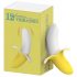 Lonely - oplaadbare, waterdichte bananenvibrator (geel-wit)