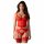 Obsessive Cupide Desir - transparante kanten set (rood)