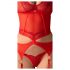 Obsessive Cupide Desir - transparante kanten set (rood)