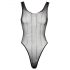 Cottelli - Net bodysuit met strass (zwart) - (S-L)