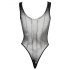 Cottelli - Net bodysuit met strass (zwart) - (S-L)