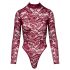 Cottelli - Transparant kanten body (rood)