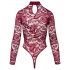 Cottelli - Transparant kanten body (rood)