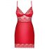 Obsessive Lovica - kanten babydoll met string (rood)