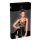 Noir - wetlook jurk met netdetails (zwart) - M