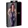 Cottelli Party - glanzend jumpsuit met diepe halslijn (zwart) - L