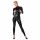 Noir - ritssluiting catsuit (zwart) - M