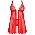 Obsessive Elianes - kanten babydoll set (rood) - M/L