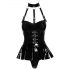 Black Level - Bodysuit met halster (zwart)