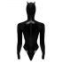 Batwoman body met lange mouwen - Zwart fluweel - M