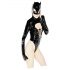 Batwoman body met lange mouwen - Zwart fluweel - M