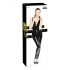 Black Level - glanzend jumpsuit met rits (zwart)