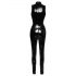 Black Level - glanzend jumpsuit met rits (zwart)