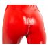 Latex catsuit met lange mouwen (rood) - S