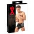 Latex boxershort met penismouw (zwart) - L/XL