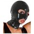 Latex zuigmasker (zwart)