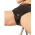 LATEX - Dames slip met vaginale condoom (zwart) - L