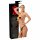 LATEX slip met 2 ingebouwde dildo's - zwart (S-L)