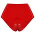 Latex slip met levensechte dildo (rood)