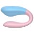 Mrow 03 - Oplaadbare, waterdichte duo-vibrator (blauw-roze)