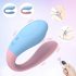 Mrow 03 - Oplaadbare, waterdichte duo-vibrator (blauw-roze)