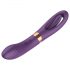 Funny Me Dual - oplaadbare 2in1 tongvibrator (paars)