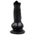 Animalorny - hondenpenis dildo - 12cm (zwart)