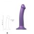 Strap-on-me Metallic M - huidvriendelijke dildo (metallisch paars)