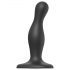 Strap-on-me Curvy S - golvend, stevige dildo (zwart)