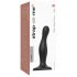 Strap-on-me Curvy S - golvend, stevige dildo (zwart)