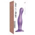 Strap-on-me Curvy L - golvend, voetstuk dildo (paars)