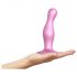 Strap-on-me Curvy M - golvend, stevig dildo (roze)