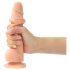 Strap-on-me S - Dubbele, levensechte dildo met zuignap (natuurlijk)