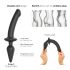 Strap-on-me Switch Semi-Realistic S - 2-in-1 siliconen dildo (zwart)