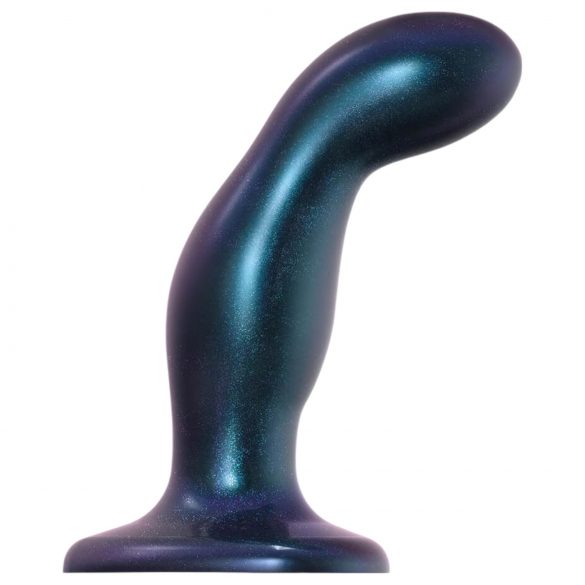 Strap-on-me Snaky M - gebogen anaal dildo (metaalblauw)