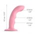 Strap-on-me M - Waterdichte, pulserende G-spot vibrator (pink)