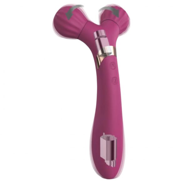 Love to Love Fireball - oplaadbare 2in1 vibrator massager (rood)