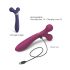 Love to Love Fireball - oplaadbare 2in1 vibrator massager (rood)