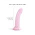 Dildolls Starlight - Sterren dildo met zuignap (roze)