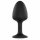 Dorcel Geisha Plug Diamond M - zwarte anale plug met witte steen