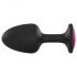 Dorcel Geisha Plug Ruby M - Zwarte anaal plug met roze steen