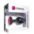 Dorcel Geisha Plug Ruby M - Zwarte anaal plug met roze steen