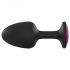 Dorcel Geisha Plug Ruby L - roze steentje anaal plug (zwart)