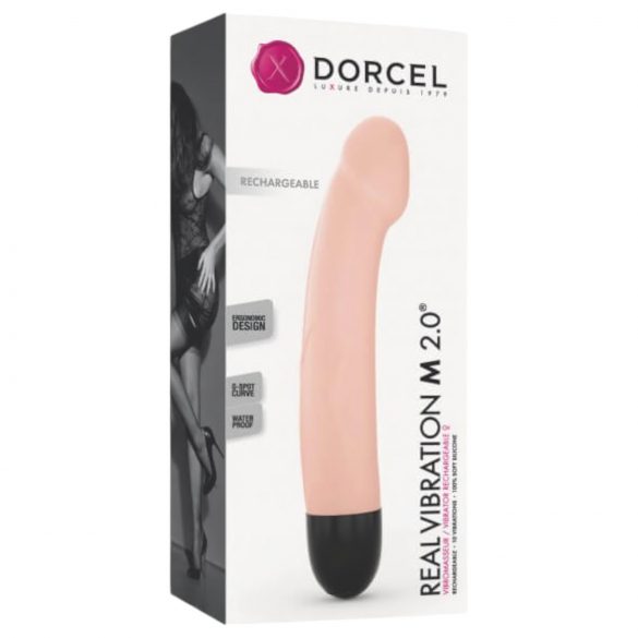 Dorcel Real Vibration M 2.0 - oplaadbare vibrator (natuur)